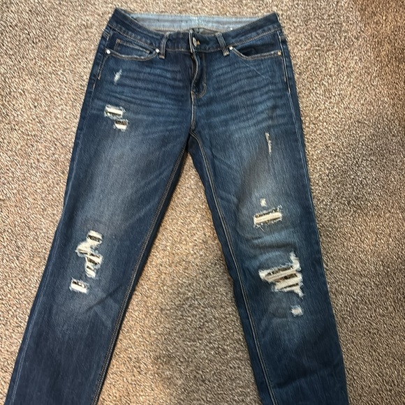 White House Black Market Skinny Jeans - Gold Sequin detail - Picture 5 of 7